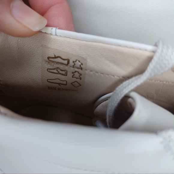 SUITSUPPLY men's high top solid white leather sneakers -  EU 47 / US 9.5-10 - Picture 9 of 11